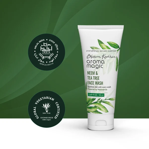 Aroma Magic Neem and Tea Tree Niacinamide Face Wash, 100 ml