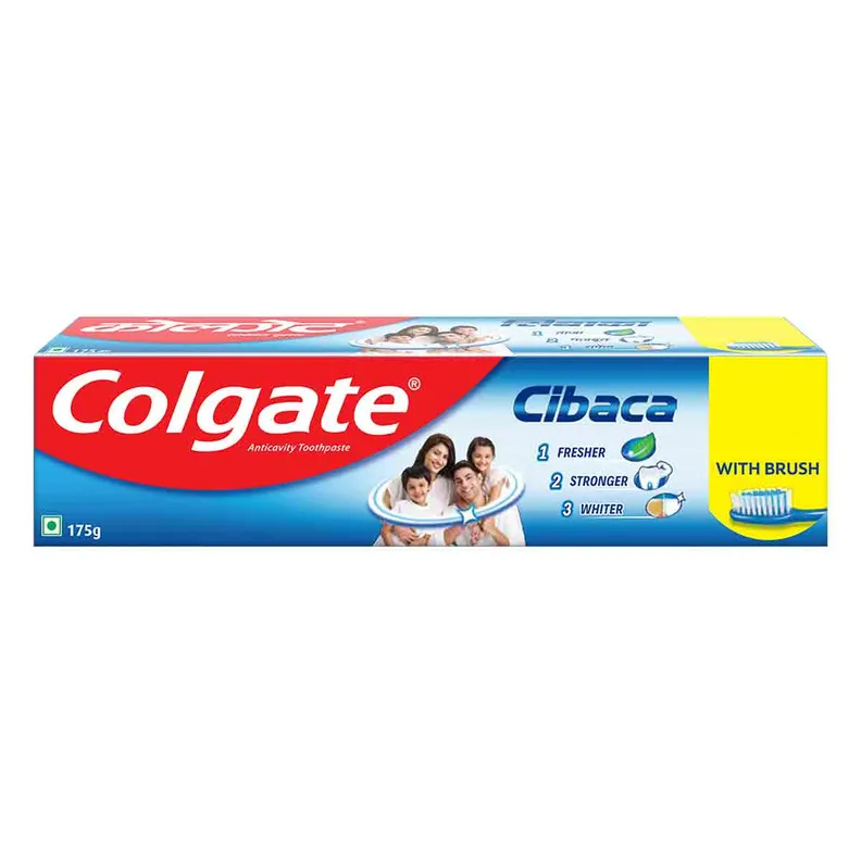 Colgate Cibaca Anticavity Toothpaste With Free Brush, 175 g
