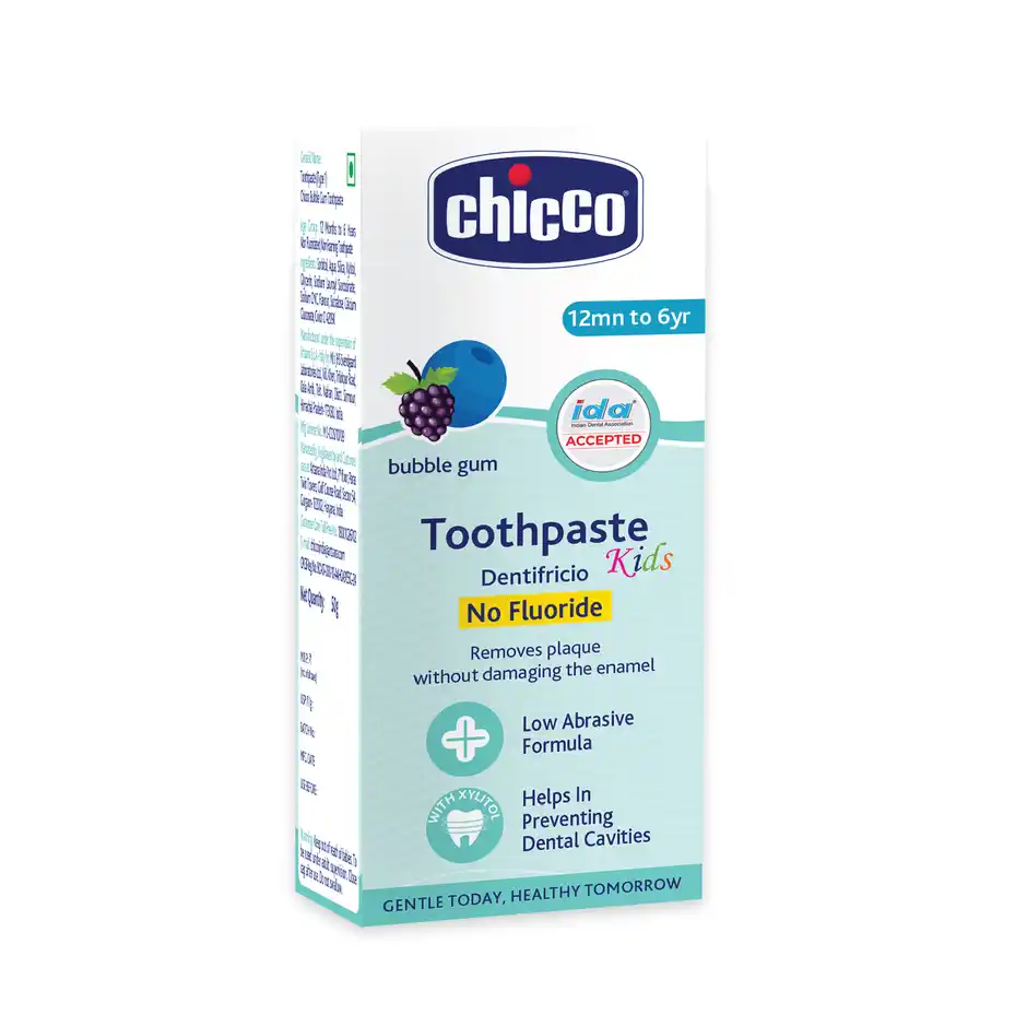 Chicco Bubble Gum Toothpaste For Kids, 50 g