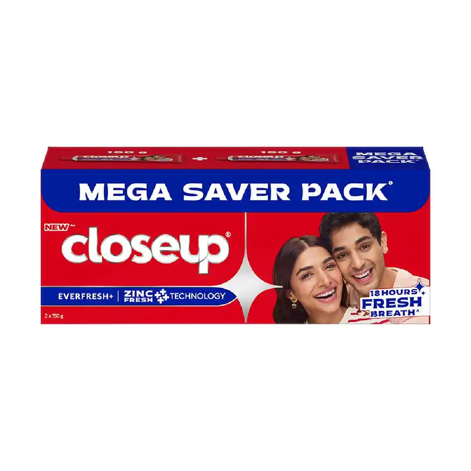 Closeup Everfresh+ Toothpaste, 150 g (Pack of 2)