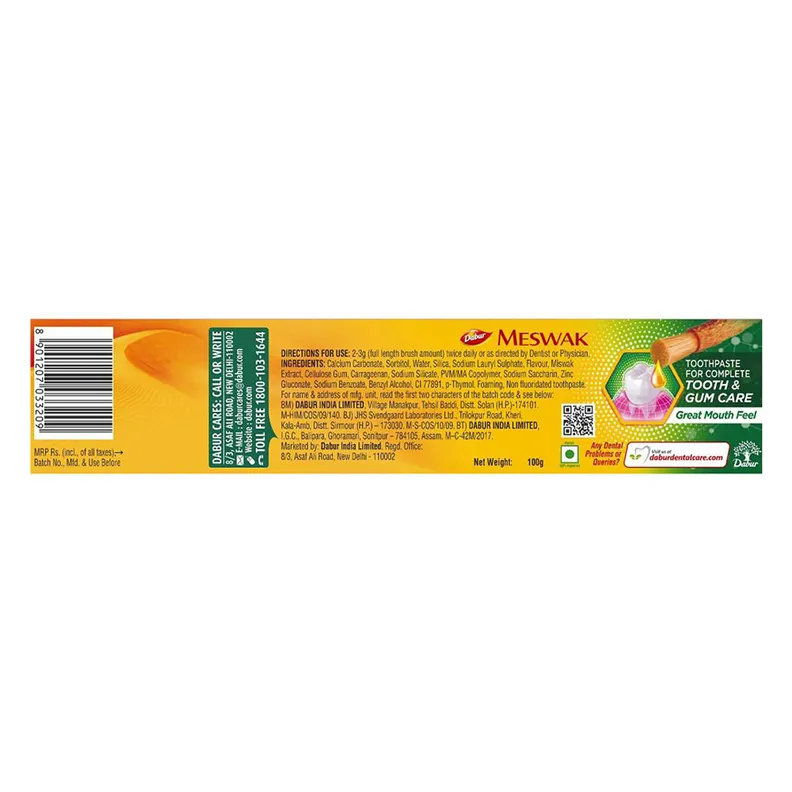 Dabur Meswak Complete Tooth & Gum Care Toothpaste, 100 g