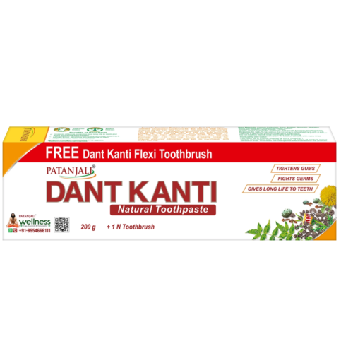 Dant Kanti Natural Toothpaste (200g) + Flexi ToothBrush 18rs
