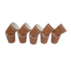 Paper Ripple Cup (Brown, Cup), 200 ml, 25 pc
