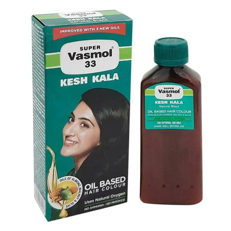 Vasmol 33 Kesh Kala Oil Based Hair Colour, 100 ml