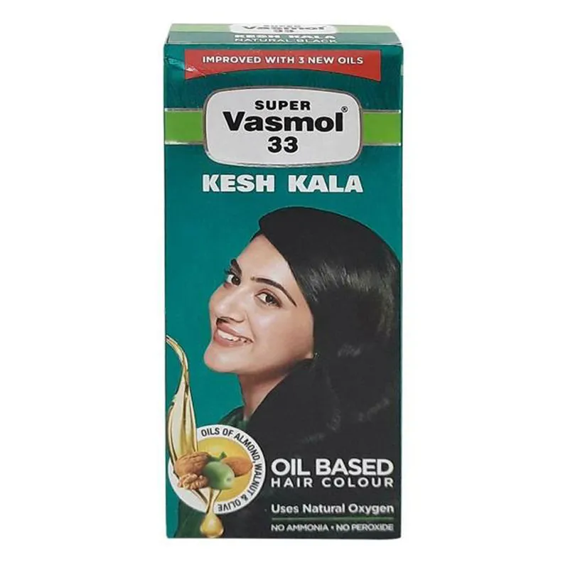 Vasmol 33 Kesh Kala Oil Based Hair Colour, 100 ml