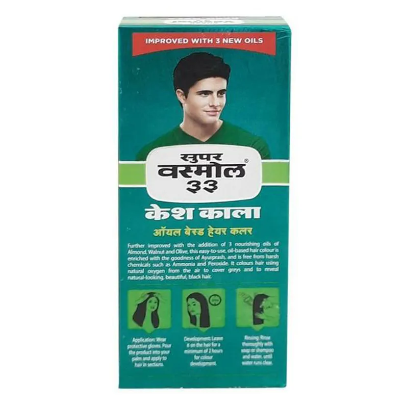 Vasmol 33 Kesh Kala Oil Based Hair Colour, 100 ml