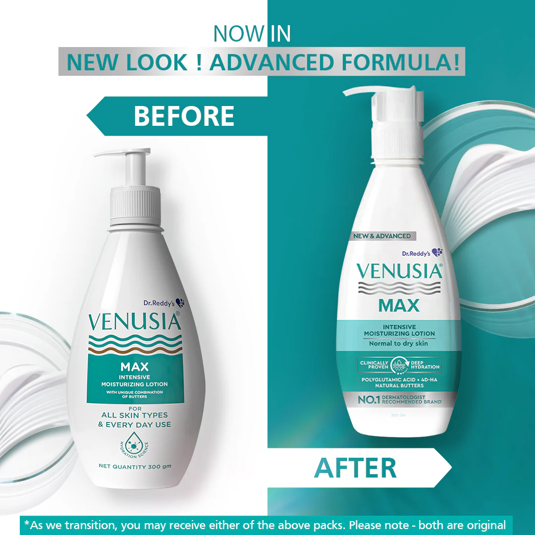 Dr. Reddy's Venusia Max Intensive Moisturizing Lotion, 500 ml