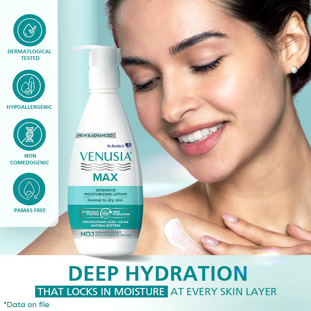 Dr. Reddy's Venusia Max Intensive Moisturizing Lotion, 500 ml