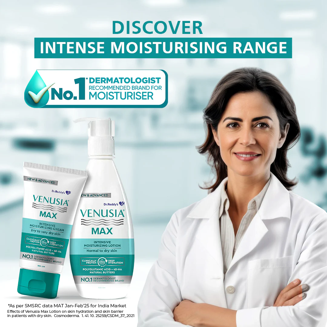 Dr. Reddy's Venusia Max Intensive Moisturizing Lotion, 500 ml