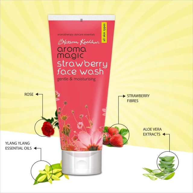 Aroma Magic Strawberry Face Wash, 100 ml