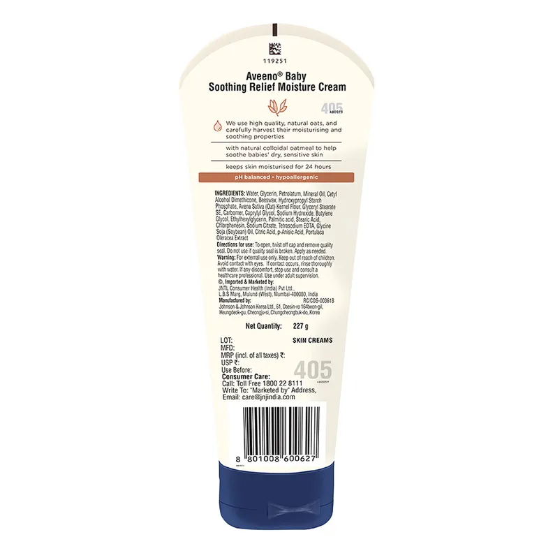 Aveeno Baby Soothing Relief Moisture Cream, 227 g