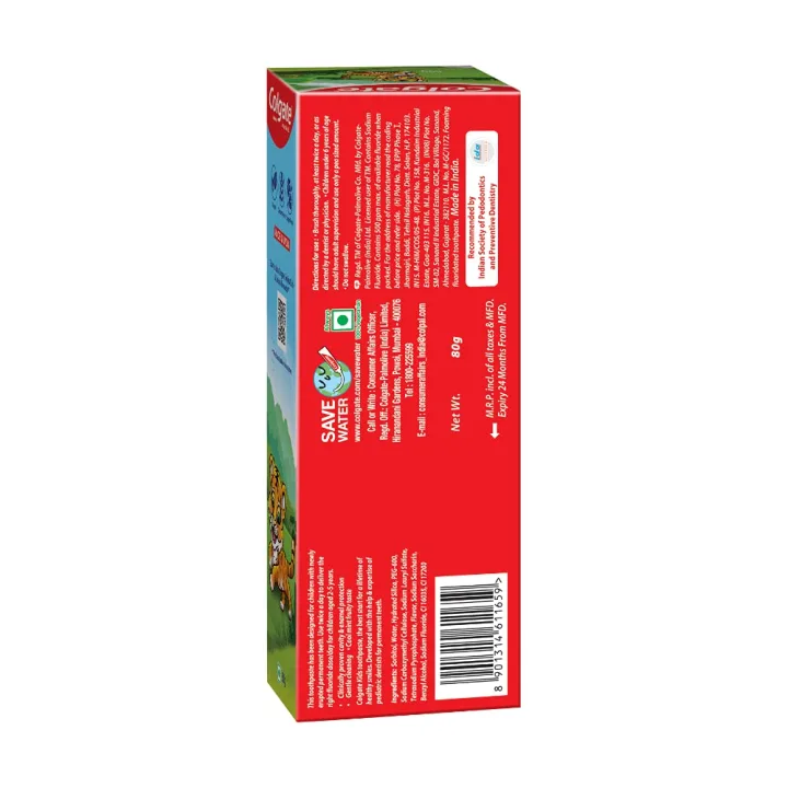Colgate BabyColgate Kids 2-5 Yrs Toothpaste Strawberry, 80 g