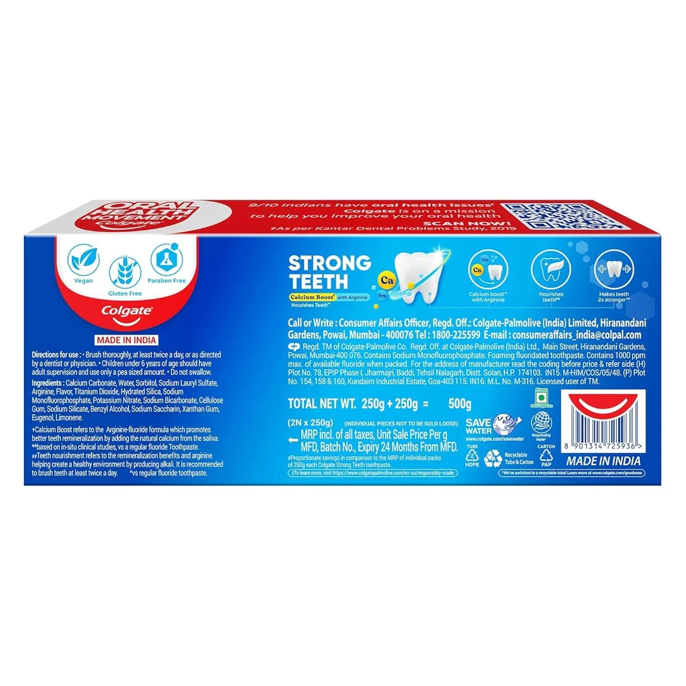 Colgate Strong Tooth Paste, 500 g
