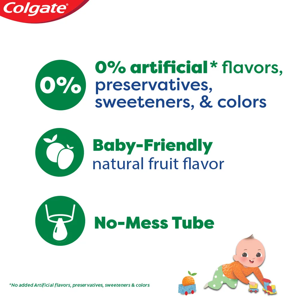 Toothpaste for Kids (0-2 years), Natural Fruit Flavour, 70 g
