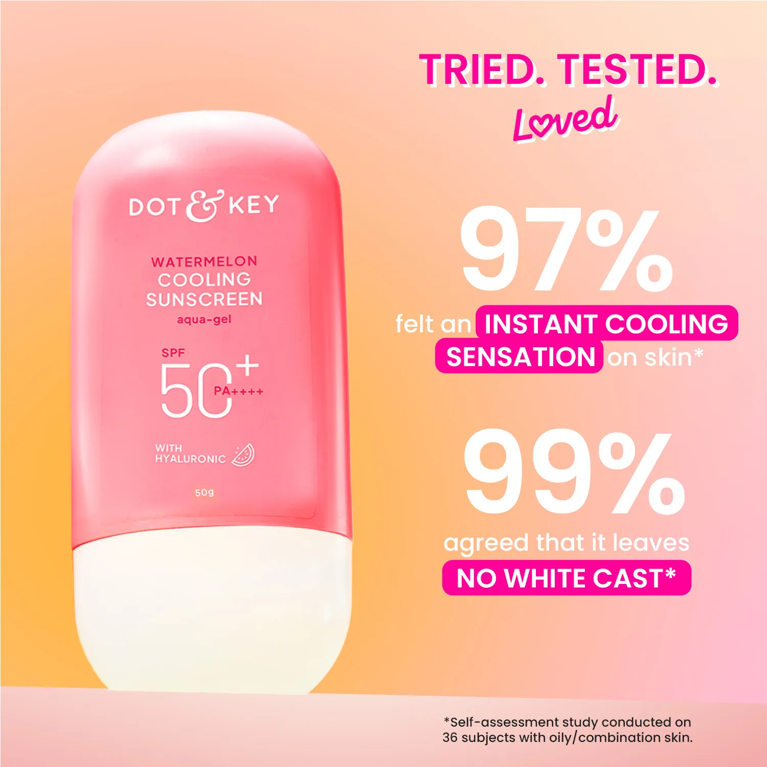 Dot & Key Watermelon Cooling Sunscreen SPF 50+ PA++++, 80 ml