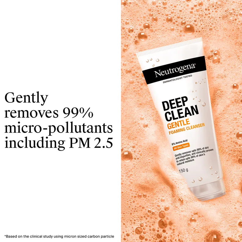 Neutrogena Deep Clean Gentle Foaming Cleanser, 150 g
