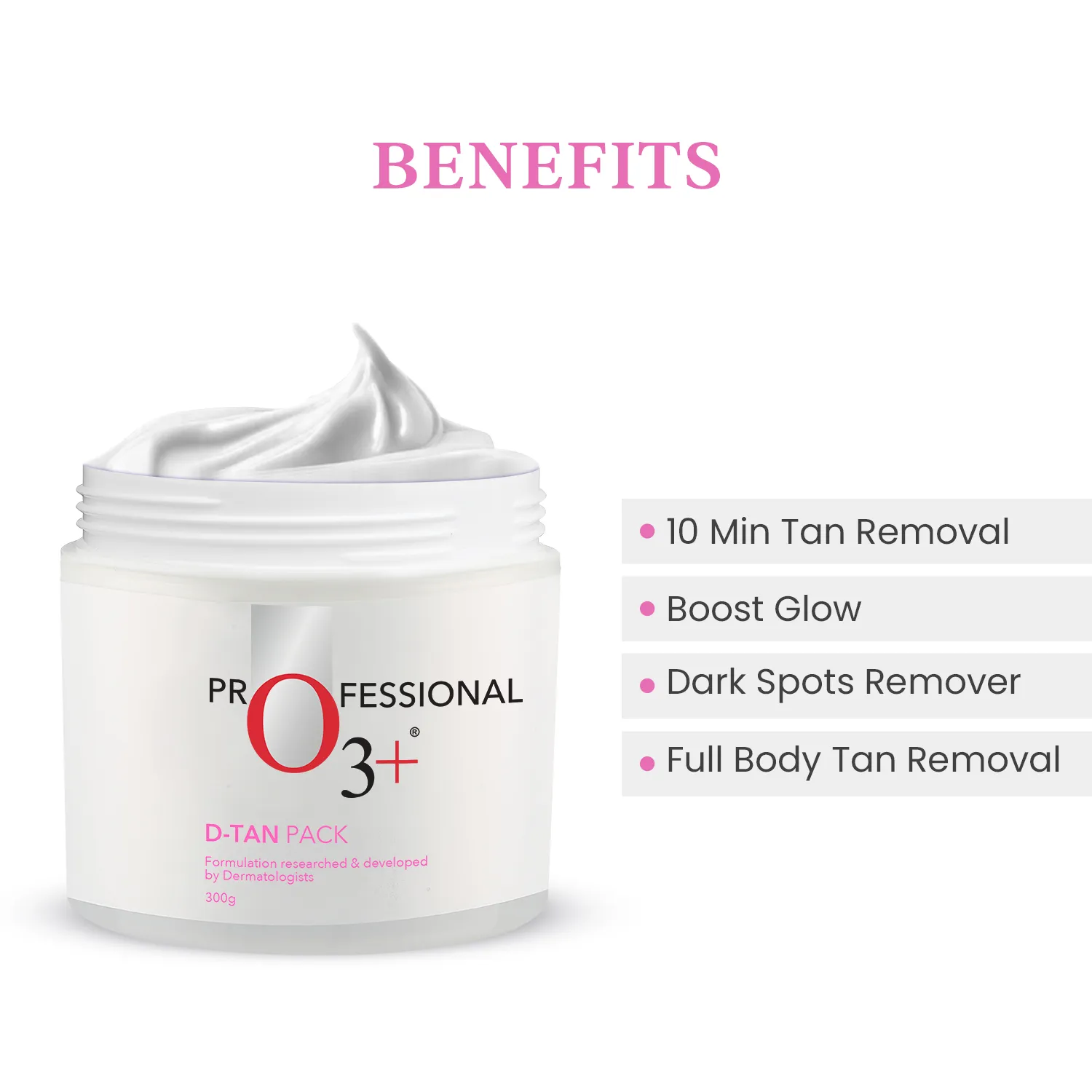 O3+ D-Tan Professional Pack For De Tan, 300 g