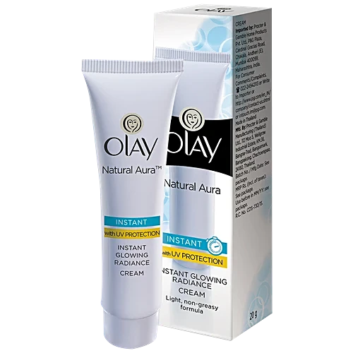 Olay Natural Aura Instant Glowing Radiance Cream, 20 g