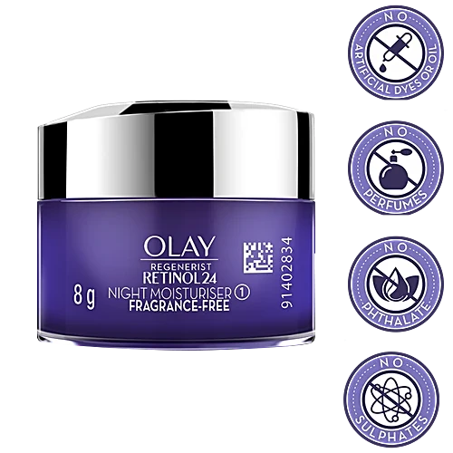 Olay Regenerist Retinol 24 Night Moisturiser, 8 g