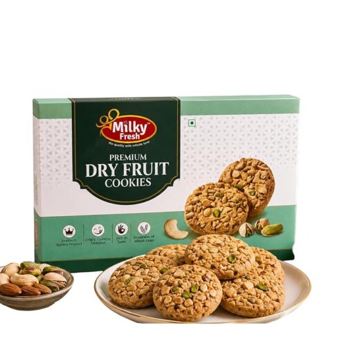 Milky Fresh Premium Dry Fruit Cookies, 300 g (Buy 1 Get 1 Free)