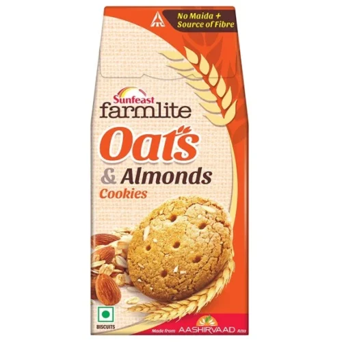Sunfeast Farmlite Oats & Almond Cookie, 150 g