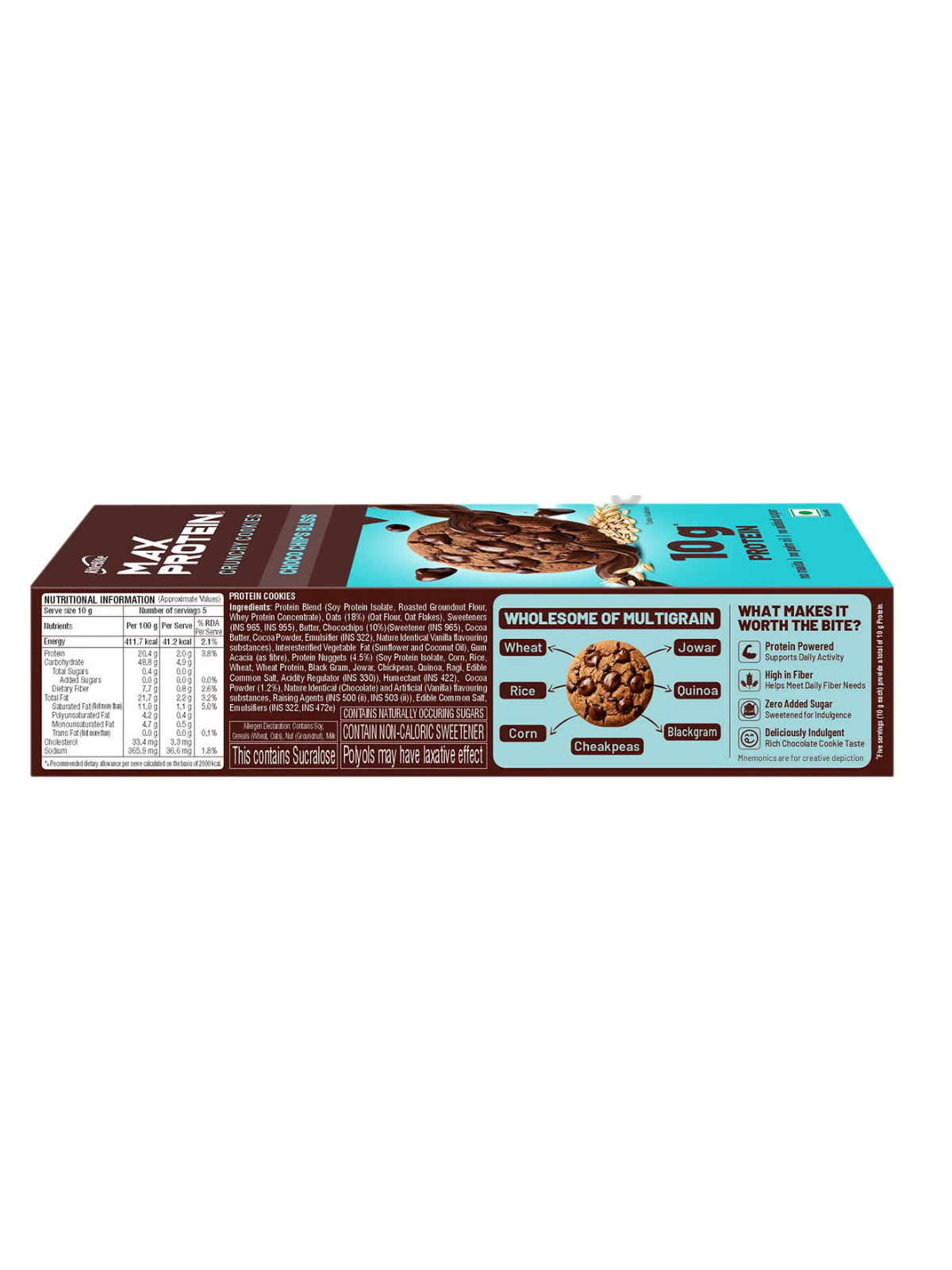 RiteBite Max Protein Crunchy Cookies, 50 g