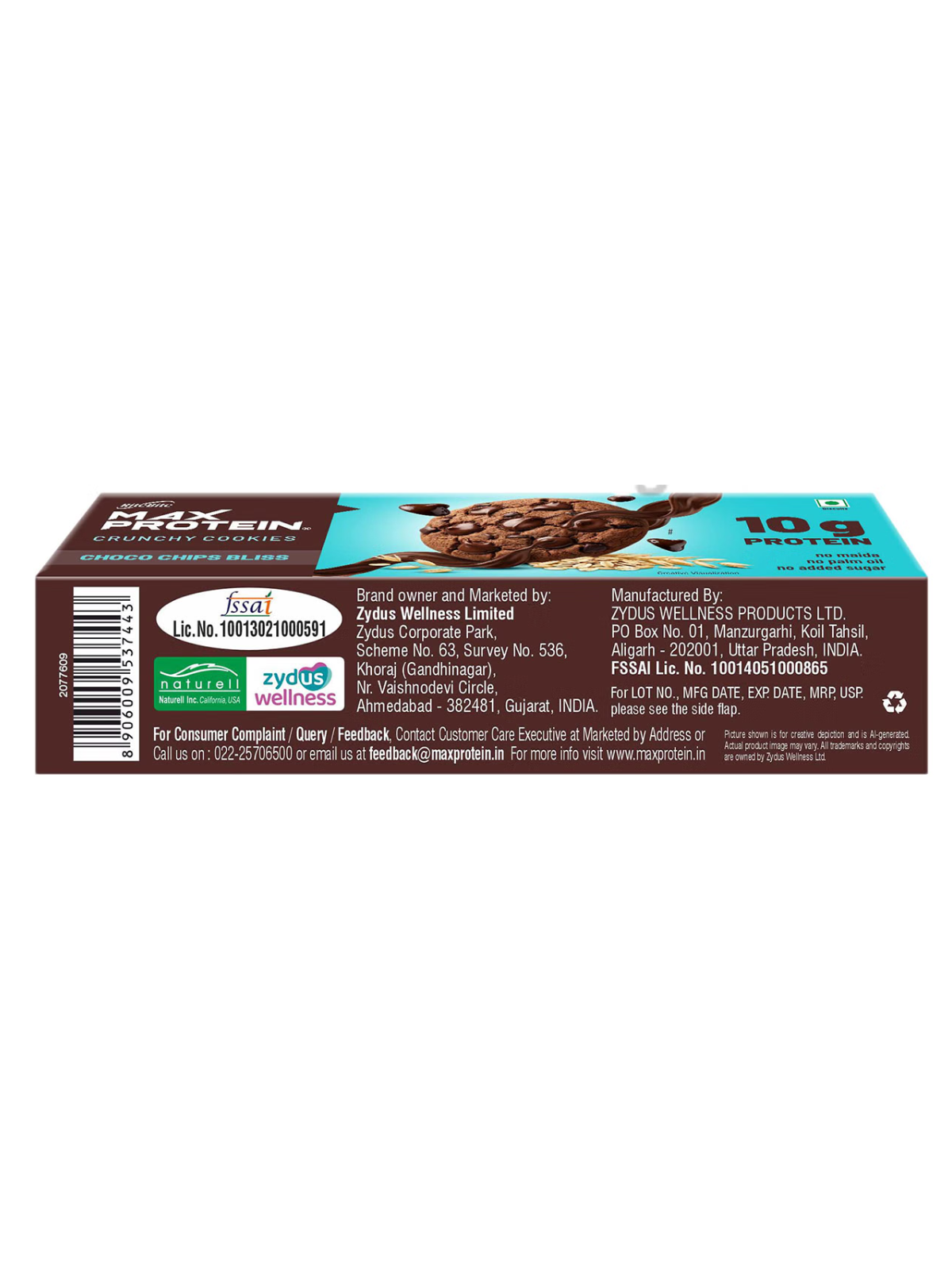 RiteBite Max Protein Crunchy Cookies, 50 g