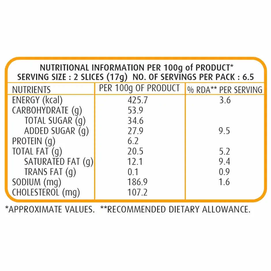 Winkies Fruit Cake Sliced, 110 g
