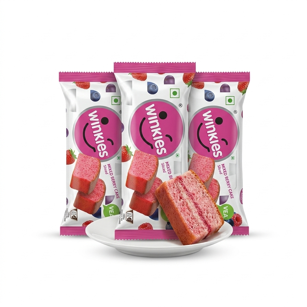 Winkies Mixed Berry Cake, 55 g