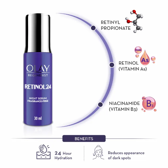 Olay Regenerist Retinol 24 Night Serum, 30 ml