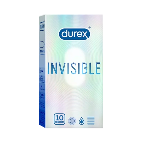 Durex Invisible Condoms, 10 Count
