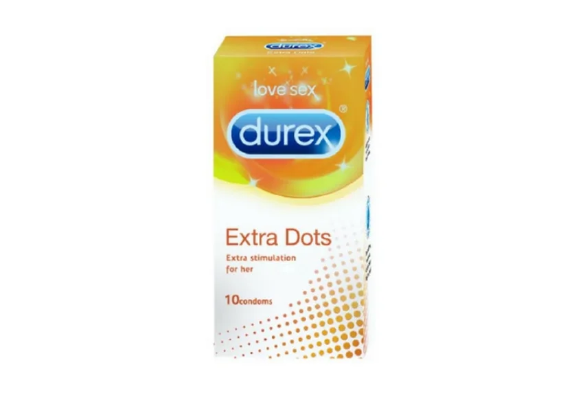 Durex Extra Dotted Condoms, 10 Count