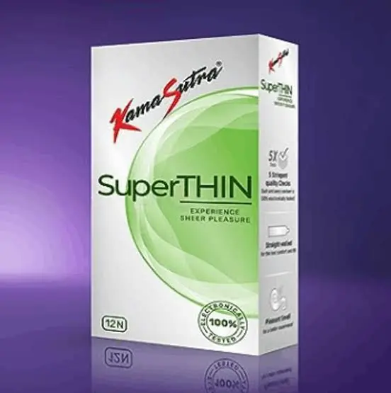 Kamasutra Superthin Condoms, 12 Count