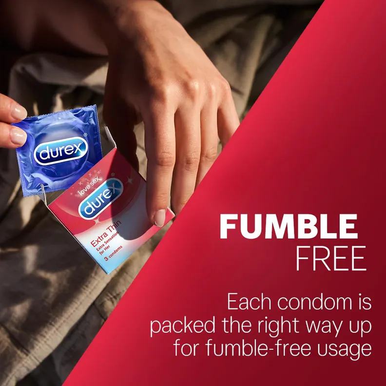 Durex Extra Thin Condoms, 10 Count