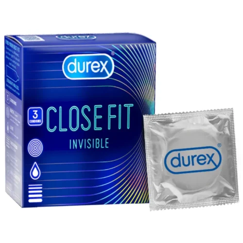 Durex Close Fit Invisible Condoms, 3 Count