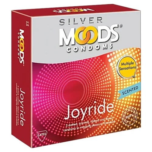 Moods Silver Joyride Condoms, 3 Count