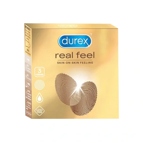 Durex Skin-on-Skin Real Feel Condoms, 3 count